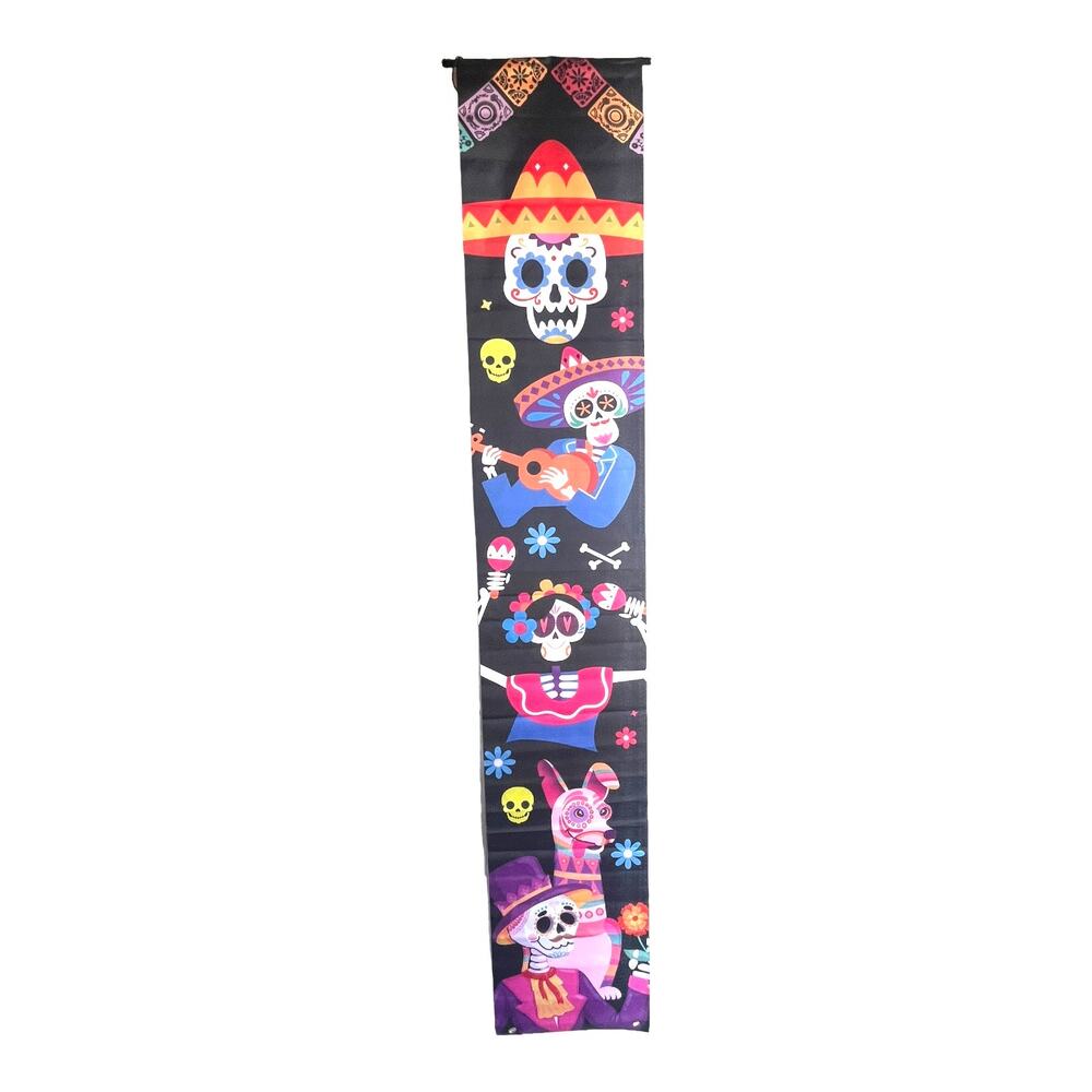 NEW Day Of The Dead Dia de Los Muertos LG BANNER Sugar Skull Wall Hanging Decor